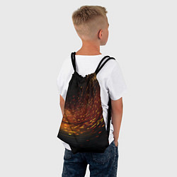 Рюкзак-мешок Фон темное золото, цвет: 3D-принт — фото 2