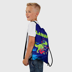 Рюкзак-мешок Данил рокозавр, цвет: 3D-принт — фото 2