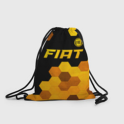 Рюкзак-мешок Fiat - gold gradient: символ сверху, цвет: 3D-принт