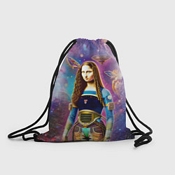 Рюкзак-мешок Современная девушка по имени Джоконда, цвет: 3D-принт