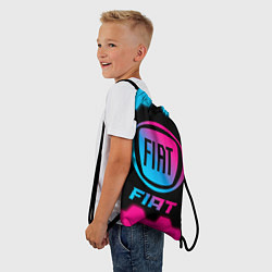 Рюкзак-мешок Fiat - neon gradient, цвет: 3D-принт — фото 2