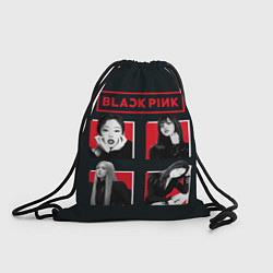 Рюкзак-мешок Blackpink retro girls, цвет: 3D-принт