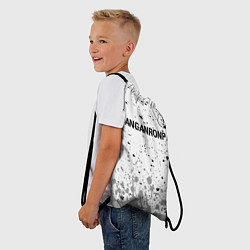 Рюкзак-мешок Danganronpa glitch на светлом фоне: символ сверху, цвет: 3D-принт — фото 2