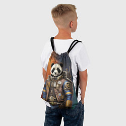Рюкзак-мешок Панда-космонавт - стимпанк, цвет: 3D-принт — фото 2