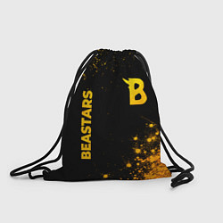 Рюкзак-мешок Beastars - gold gradient: надпись, символ, цвет: 3D-принт