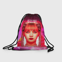 Рюкзак-мешок Lisa Blackpink space, цвет: 3D-принт