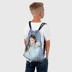 Рюкзак-мешок Blackpink Jennie Kim Blackpink winter style, цвет: 3D-принт — фото 2