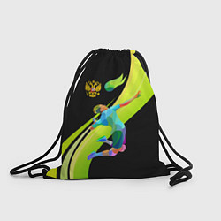 Рюкзак-мешок Волейбол Россия, цвет: 3D-принт