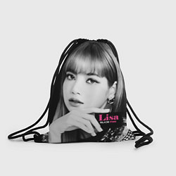 Рюкзак-мешок Blackpink Lisa Business card, цвет: 3D-принт