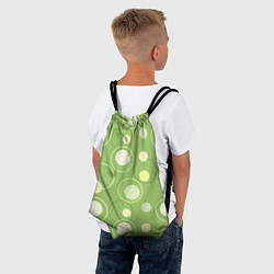 Рюкзак-мешок Зеленое ретро, цвет: 3D-принт — фото 2