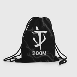 Рюкзак-мешок Doom glitch на темном фоне, цвет: 3D-принт
