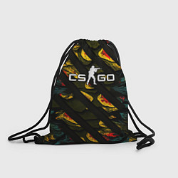 Рюкзак-мешок CSGO white logo, цвет: 3D-принт