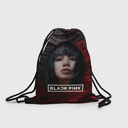 Рюкзак-мешок Blackpink red and black, цвет: 3D-принт