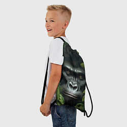 Рюкзак-мешок Горилла в джунгях, цвет: 3D-принт — фото 2