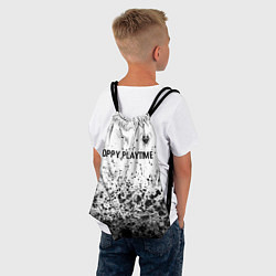 Рюкзак-мешок Poppy Playtime glitch на светлом фоне: символ свер, цвет: 3D-принт — фото 2