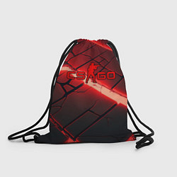 Рюкзак-мешок CS GO red neon, цвет: 3D-принт