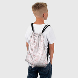 Рюкзак-мешок Акварельный паттерн цветов сакуры, цвет: 3D-принт — фото 2