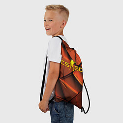 Рюкзак-мешок CSGO orange logo, цвет: 3D-принт — фото 2