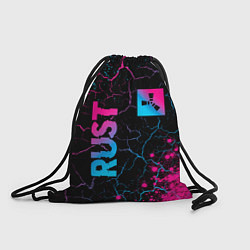 Рюкзак-мешок Rust - neon gradient: надпись, символ, цвет: 3D-принт