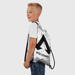 Рюкзак-мешок Apex Legends glitch на светлом фоне, цвет: 3D-принт — фото 2