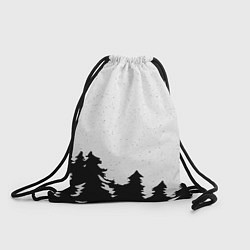 Рюкзак-мешок Стилизация ёлки зима, цвет: 3D-принт
