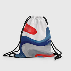 Рюкзак-мешок Абстракция в цветах флага России, цвет: 3D-принт