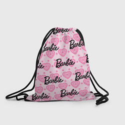 Рюкзак-мешок Логотип Барби и розовое кружево, цвет: 3D-принт
