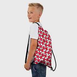 Рюкзак-мешок Ретро звёзды красные, цвет: 3D-принт — фото 2