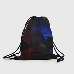 Рюкзак-мешок Синие черные красные плиты, цвет: 3D-принт