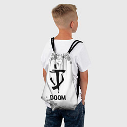Рюкзак-мешок Doom glitch на светлом фоне, цвет: 3D-принт — фото 2
