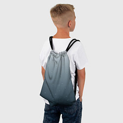 Рюкзак-мешок Серый градиент капли, цвет: 3D-принт — фото 2