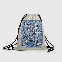 Рюкзак-мешок Кейт Харинг - 1983, цвет: 3D-принт