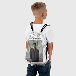 Рюкзак-мешок Рене Магритт - Сын человеческий, цвет: 3D-принт — фото 2