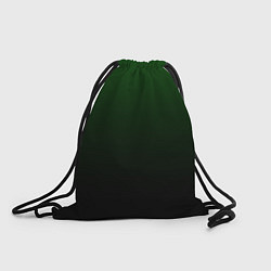 Мешок для обуви Градиент чёрно-зеленый