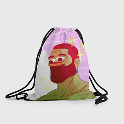 Рюкзак-мешок Пепе гигачад, цвет: 3D-принт