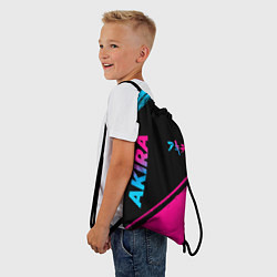 Рюкзак-мешок Akira - neon gradient: надпись, символ, цвет: 3D-принт — фото 2