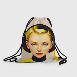 Рюкзак-мешок Девушка с жёлтыми волосами конструктивизм, цвет: 3D-принт