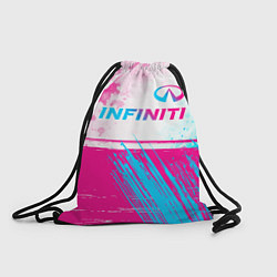 Мешок для обуви Infiniti neon gradient style: символ сверху