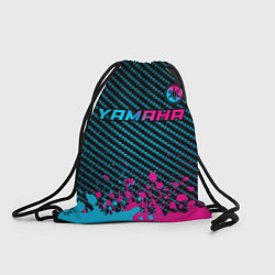 Рюкзак-мешок Yamaha - neon gradient: символ сверху, цвет: 3D-принт