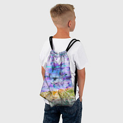Рюкзак-мешок Электронное искажение, цвет: 3D-принт — фото 2