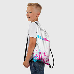 Рюкзак-мешок Hellsing neon gradient style: символ сверху, цвет: 3D-принт — фото 2