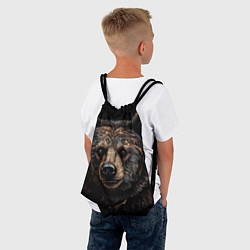 Рюкзак-мешок Медведь крупный, цвет: 3D-принт — фото 2