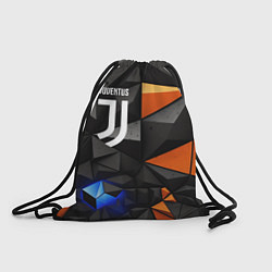 Рюкзак-мешок Juventus orange black style, цвет: 3D-принт