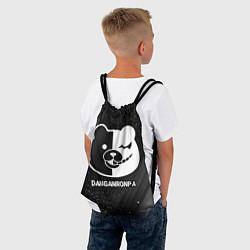 Рюкзак-мешок Danganronpa glitch на темном фоне, цвет: 3D-принт — фото 2
