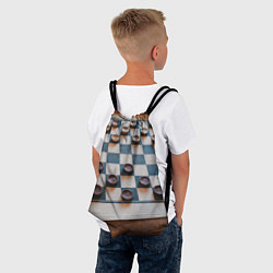 Рюкзак-мешок Шашки, цвет: 3D-принт — фото 2