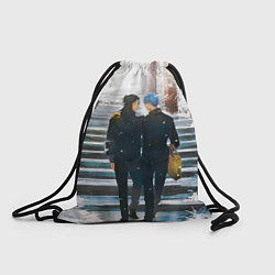 Рюкзак-мешок Годжо и Гетто - Магическая битва, цвет: 3D-принт