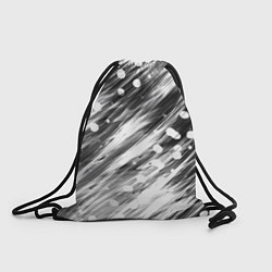 Рюкзак-мешок Черно-белые штрихи, цвет: 3D-принт