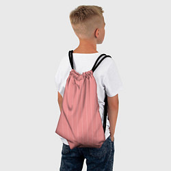 Рюкзак-мешок Благородный розовый полосатый, цвет: 3D-принт — фото 2