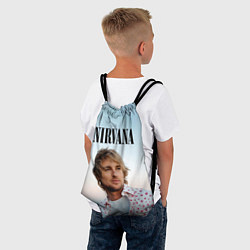 Рюкзак-мешок Тру фанат Nirvana, цвет: 3D-принт — фото 2