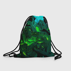 Рюкзак-мешок Зелёный город, цвет: 3D-принт